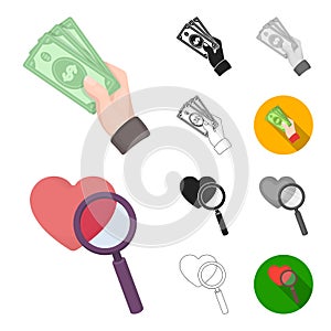 E-commerce, Purchase and sale cartoon,black,flat,monochrome,outline icons in set collection for design. Trade and