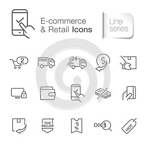 E-commerce & retail icons