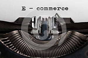 E-commerce sales concept, online shopping