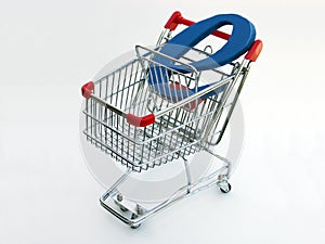 E-Commerce shopping cart (top view)