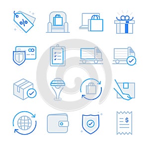 E-commerce and Shopping icons set 2