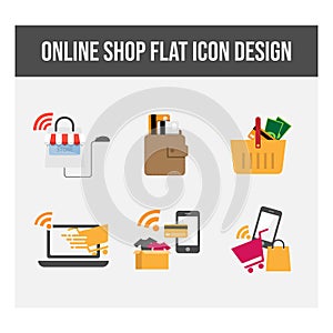 E-commerce and Shopping online infographic icons