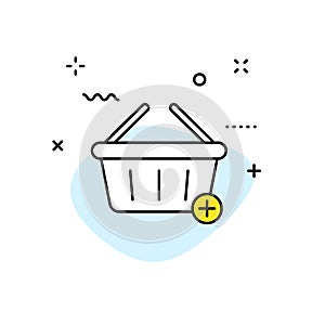 E-commerce and shopping web icons in line style. Mobile Shop, Digital marketing, Bank Card, Gifts. Vector illustration