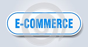 e-commerce sign. rounded isolated button. white sticker