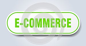 e-commerce sign. rounded isolated button. white sticker