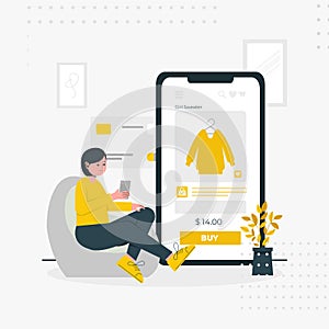 E-commerce vector illustration design