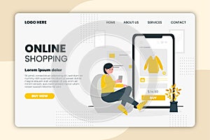 E-commerce vector illustration design