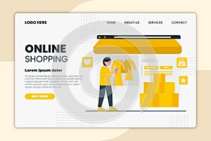 E-commerce vector illustration design