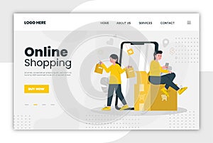 E-commerce vector illustration design