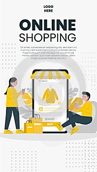 E-commerce vector illustration design