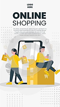 E-commerce vector illustration design