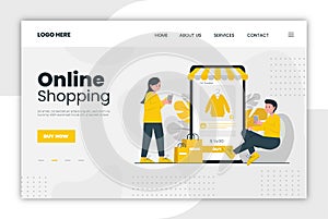 E-commerce vector illustration design