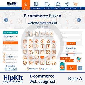 E-commerce web design elements