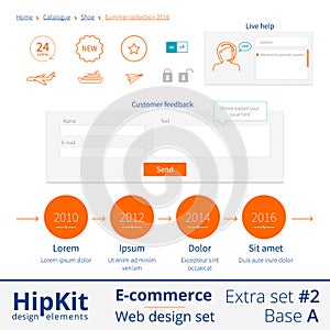 E-commerce web design elements extra set 2