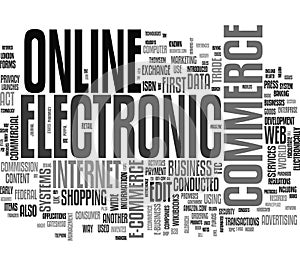 E-commerce word cloud