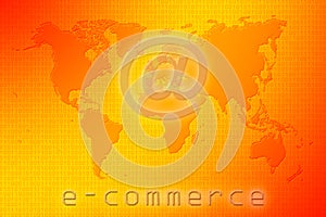 E-commerce world map