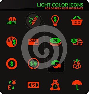 E-commers icons set