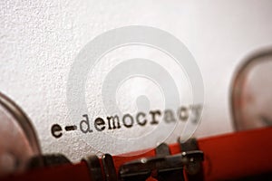 E-democracy concept view