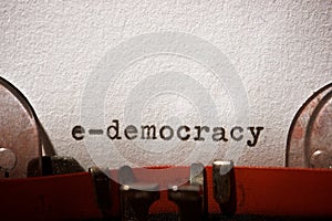 E-democracy concept view