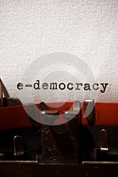 E-democracy concept view