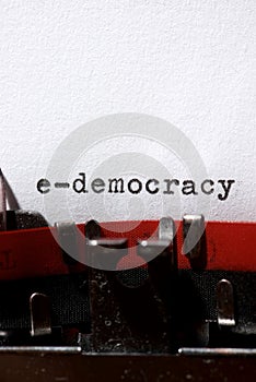 E-democracy concept view