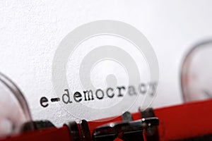 E-democracy concept view
