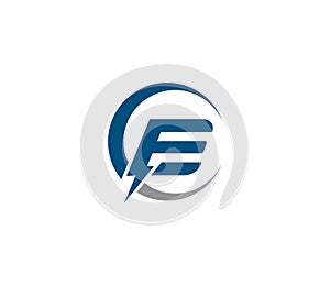 E Electric Energy Power Logo Design Company Concept