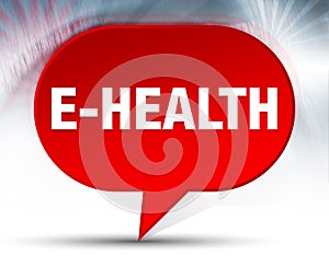 E-health Red Bubble Background