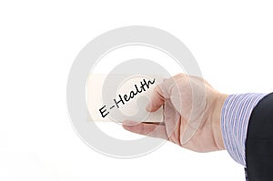 E-health text concept