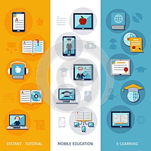 E-learning Banners Vertical