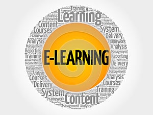 E-LEARNING circle stamp