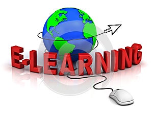 E-learning concept