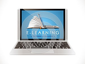 E-learning concept - internet network