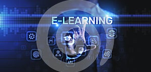 E-learning EdTech Education Technology elearning online learning internet technology concept