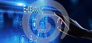 E-learning EdTech Education Technology elearning online learning internet technology concept