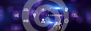 E-learning EdTech Education Technology elearning online learning internet technology concept