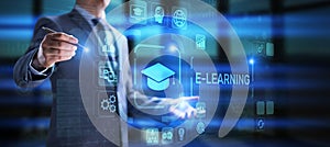 E-learning EdTech Education Technology elearning online learning internet technology concept