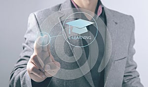 E-learning Education Internet Webinar Online Courses concept