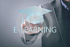 E-learning Education Internet Webinar Online Courses concept