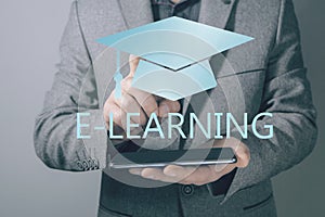 E-learning Education Internet Webinar Online Courses concept