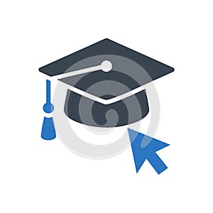 E-Learning Graduation Icon