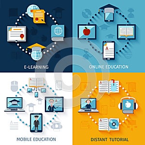 E-learning Icons Set