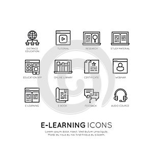 E-learning services, online education