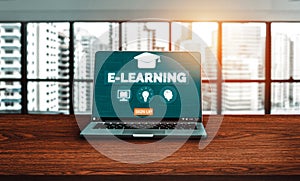 E-learning for Student and University Concept uds