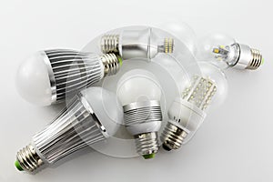 E27 LED lamps with a different chips technology photo