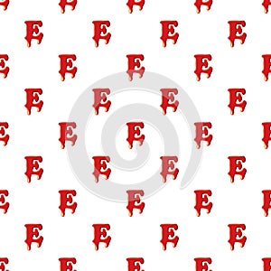 E letter isolated on white background