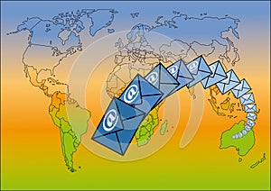 E-mail around the world