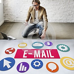 E-mail Correspondence Communication Digital Online Concept photo