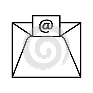 E-mail Editable and Resizeable Vector Icon photo