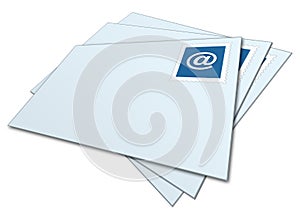 E-mail Envelopes Stacked